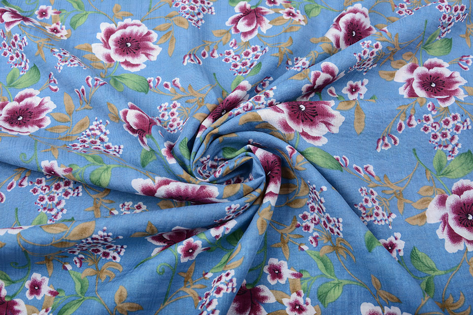 Cotton Viscose Amara Jeans Blue