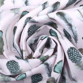 100% Digital Cotton  Gashina Feather Pink