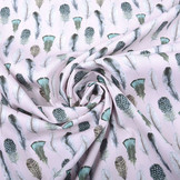 100% Digital Cotton  Gashina Feather Pink