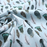 100% Digitaal Katoen Gashinsa Veren Blauw