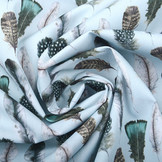 100% Digitaal Katoen Gashinsa Veren Blauw