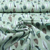 100% Digitaal Katoen Gashinsa Veren Groen