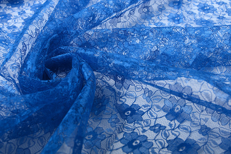 Lace Ziedi Cobalt Blue - YES Fabrics