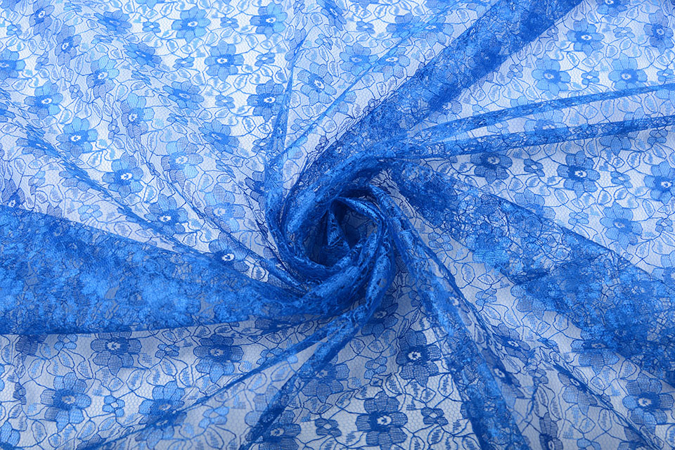 Lace Ziedi Cobalt Blue - YES Fabrics