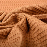 Waffle Pique Fabric Cognac