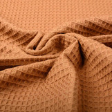 Waffle Pique Fabric Cognac