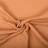 Waffle Pique Fabric Cognac