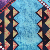 Batik Motiv Lila Blau