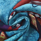 Batik Motiv Lila Blau