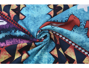 Batik Print Purple Blue