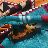 Batik Motiv Aqua Orange