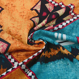 Batik Print Aqua Orange