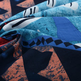 Batik Print Red Blue