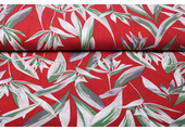 Cotton Viscose Tarutaru Red