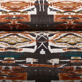 Baumwolle Viskose Kujundama Braun