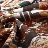 Katoen Viscose Kujundama Bruin