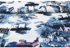 Cotton Viscose Birni White