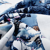 Katoen Viscose Birni Wit