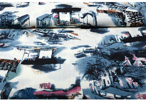 Cotton Viscose Birni Creme