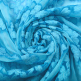 Embroidered Chiffon Aurora Blue