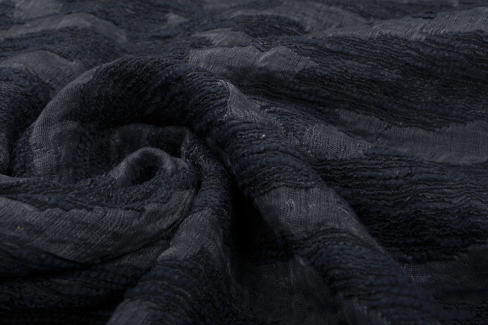 Bouclé - Jacquard Espacio Zwart