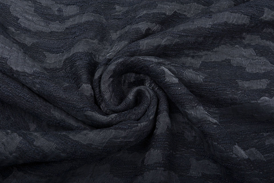 Bouclé - Jacquard Espacio Zwart