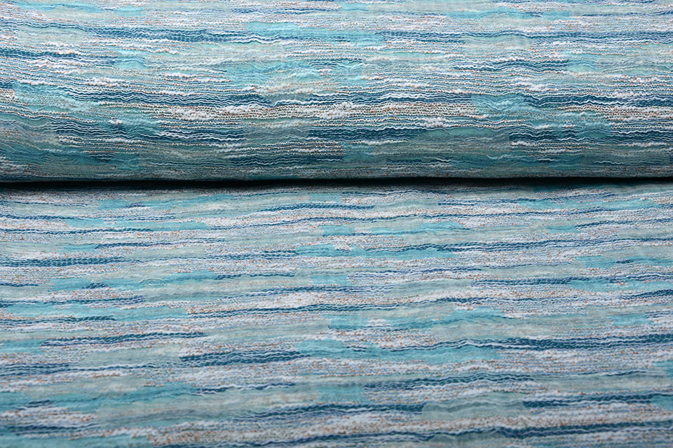Bouclé - Jacquard Espacio Aqua