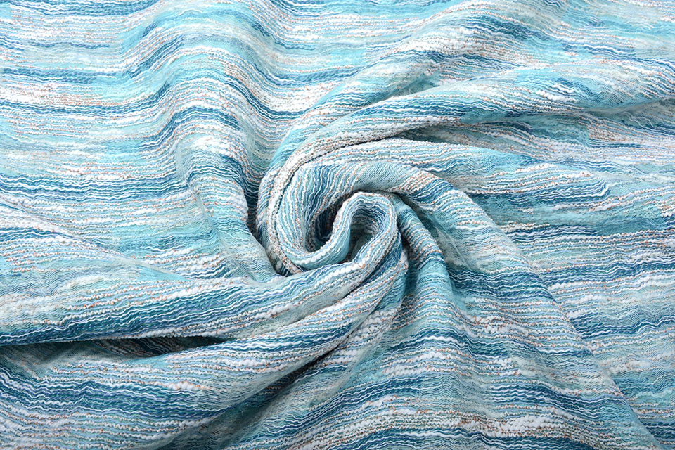 Bouclé - Jacquard Espacio Hell-Aqua