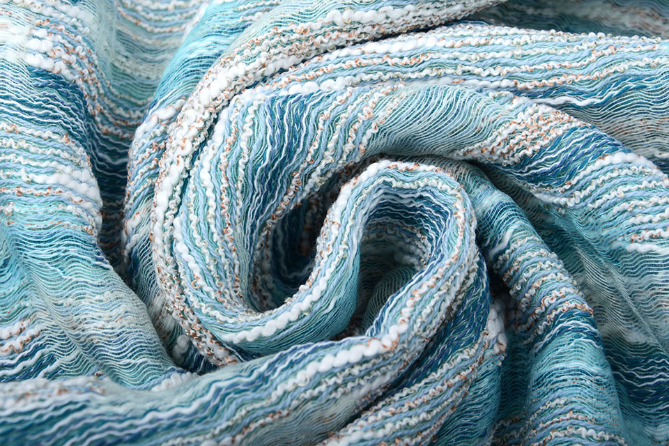 Bouclé - Jacquard Espacio Aqua