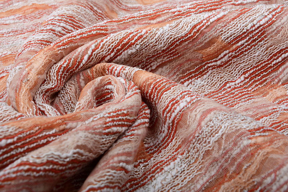 Bouclé - Jacquard Espacio Rust Brique