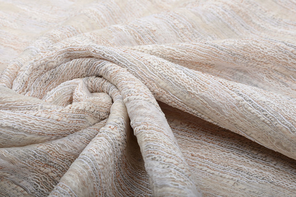 Bouclé - Jacquard Espacio Creme