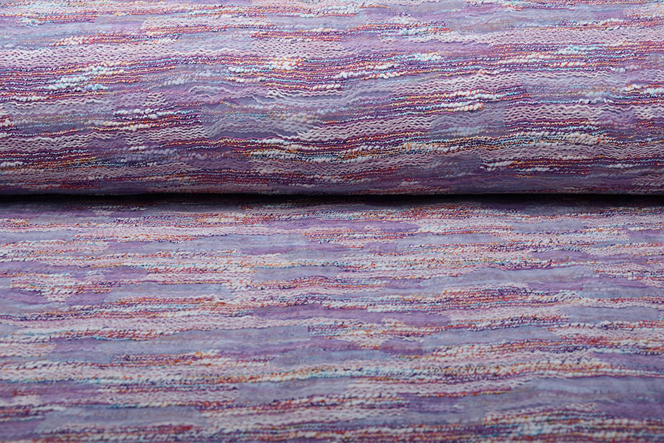 Bouclé - Jacquard Espacio Dark Lilac