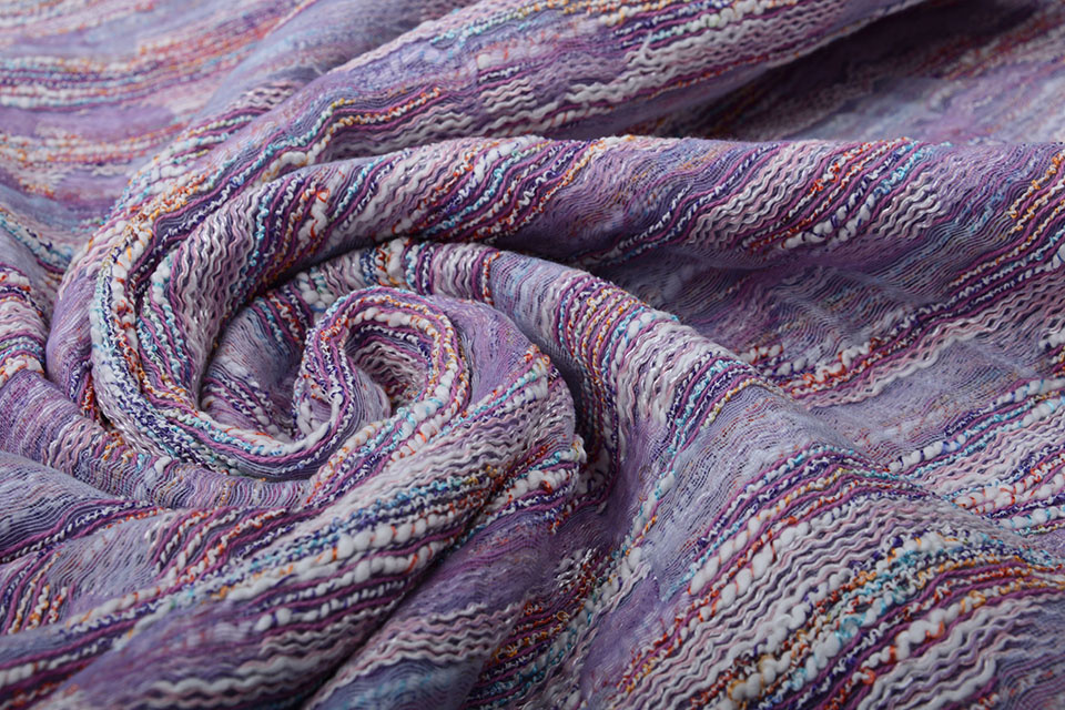 Bouclé - Jacquard Espacio Dark Lilac