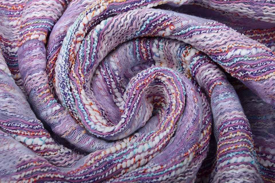 Bouclé - Jacquard Espacio Dark Lilac