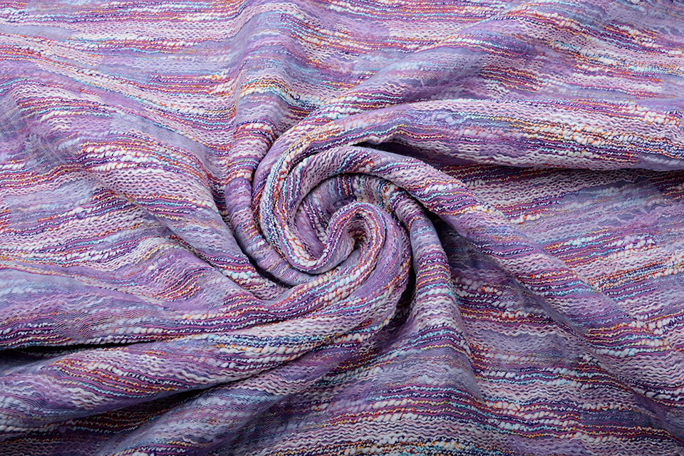 Bouclé - Jacquard Espacio Dark Lilac