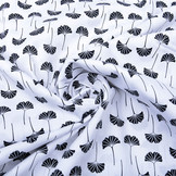 100% Digital Cotton Amarin White Black