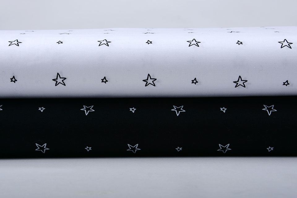 100% Digital Cotton Little Start White