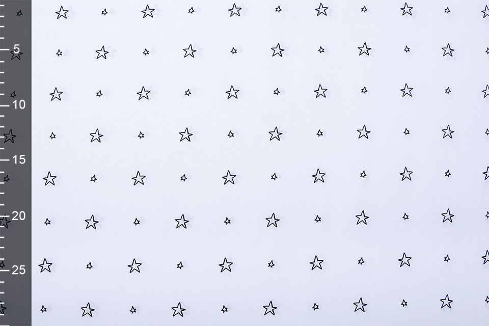100% Digital Cotton Little Start White