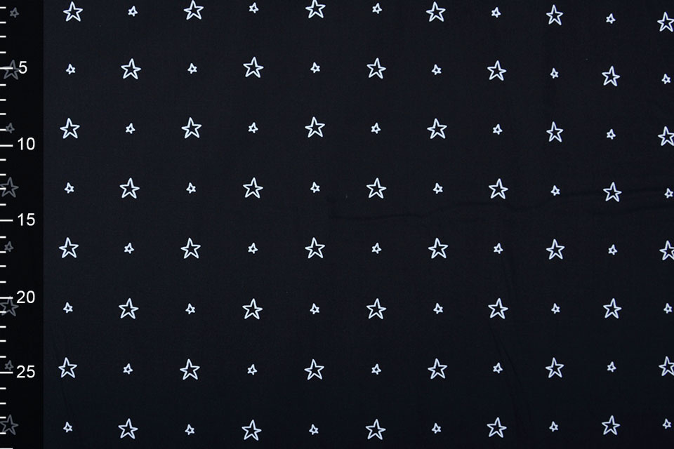 100% Digital Cotton Little Start Black