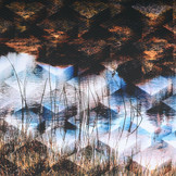 Digital Panel Scuba Crepe Mountains Landscape