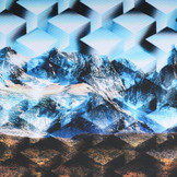 Digitaal Paneel Scuba Crepe Bergen Landschap