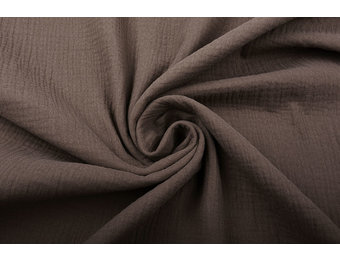 Double Gauze Fabric Brown