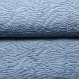 Jacquard Kant Jeans Blauw