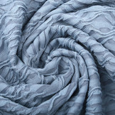 Jacquard Kant Jeans Blauw