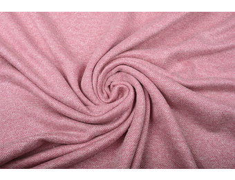 French Terry Sweatshirtstoff Altrosa Melange