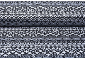 Lycra Jersey Border Frames Black White