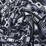 Lycra Jersey Border Frames Black White