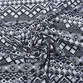 Lycra Trikot Border Frames Schwarz Weiß