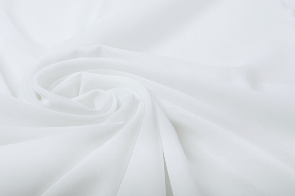100% Voile Off White