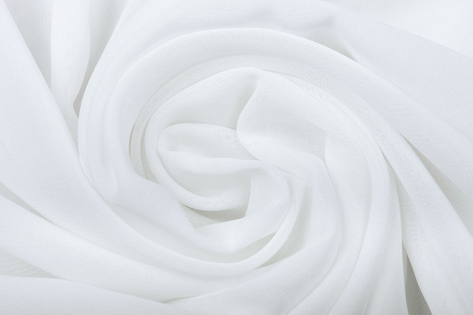 100% Voile Off White
